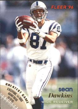 Sean Dawkins Indianapolis Colts 1996 Fleer NFL #58